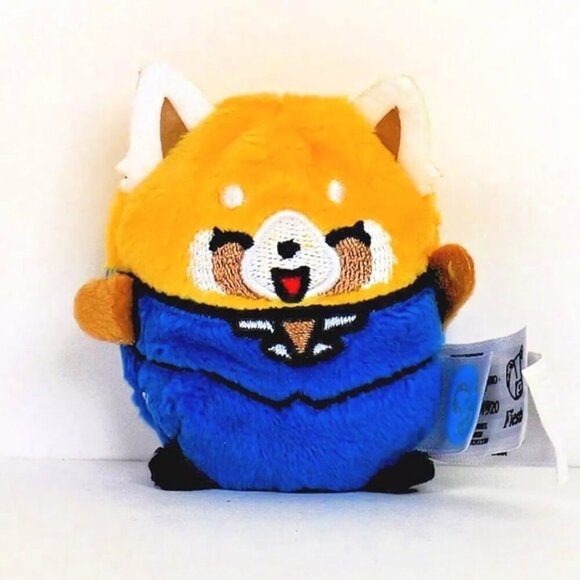 Aggretsuko Cutie Beans‎ Series 1 - Happy Aggretsuko with Clip Case - Picture 1 of 6
